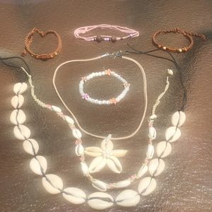 Beach Vibe Bundle of Shell Necklaces & Bracelets!